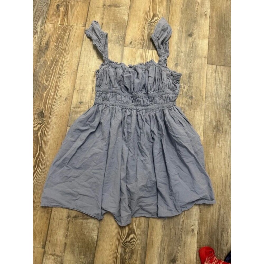 100% cotton dress with ruffled strap dress